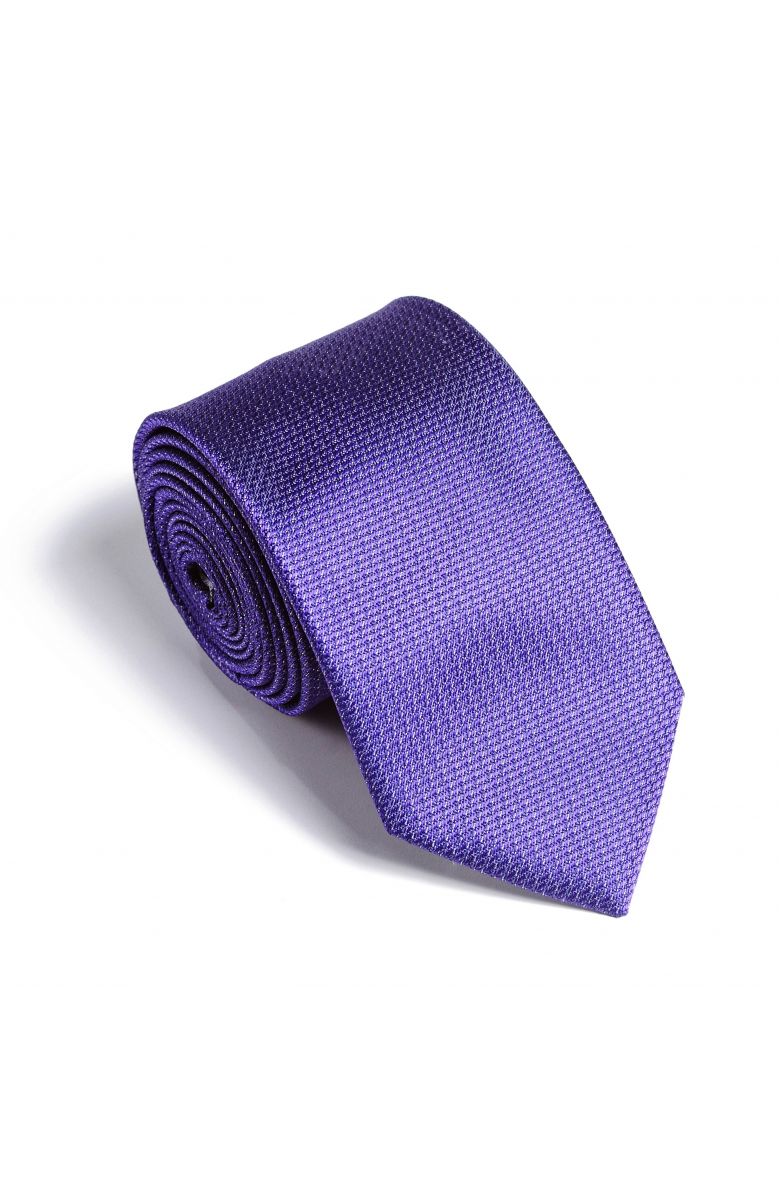 Галстук мужской фиолетовый в мелкую фактуру