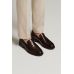 Туфли мужские пенни-лоферы коричневые (ivy loafer)