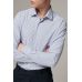 Рубашка мужская белая в синюю полоску, классика воротник (Regular fit)