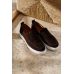 Слипоны мужские коричневые замшевые (slip-on penny loafers)