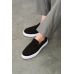 Туфли мужские черные замшевые слипоны пенни-лоферы (slip-on penny loafers)