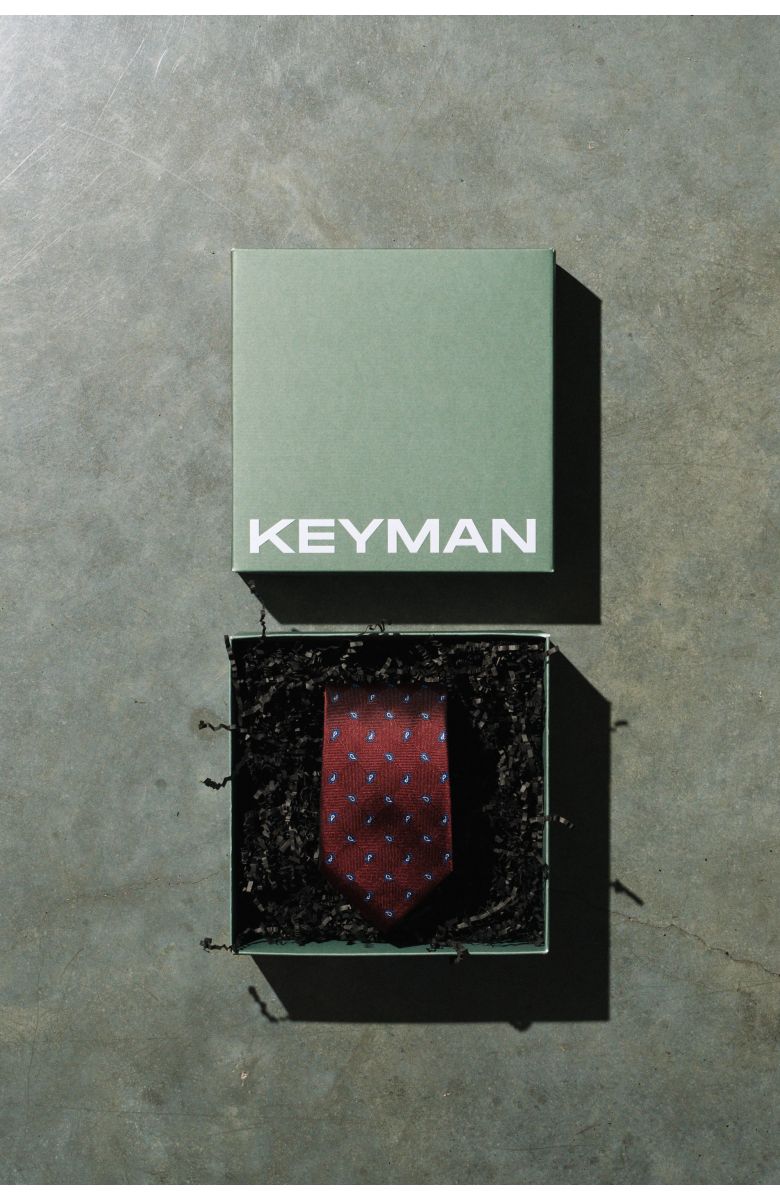 Пример подарочного набора Keyman (фирменная коробочка, шелковый галстук)