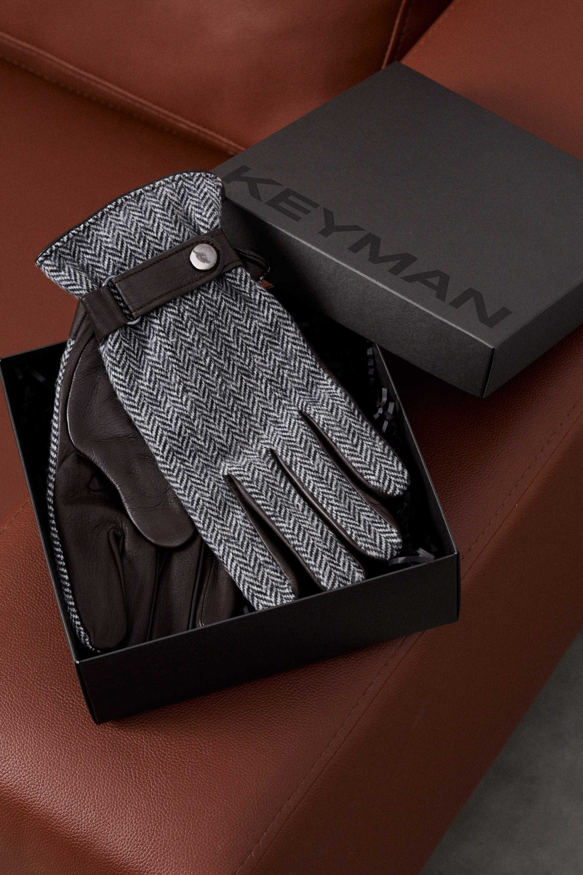 Пример подарочного набора Keyman (фирменная коробочка и перчатки)