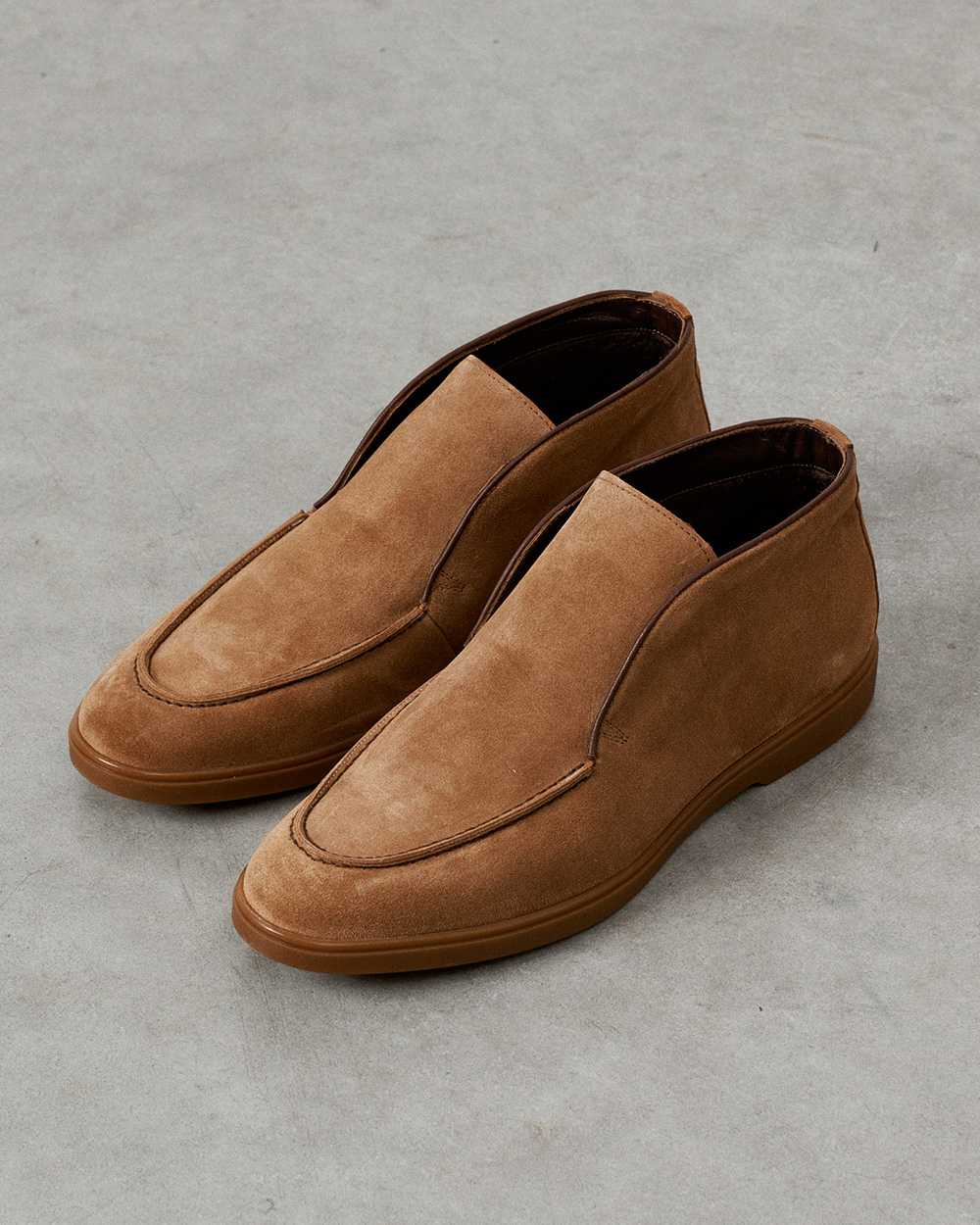 Ботинки мужские песочные замшевые, модель "open walk"