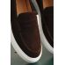 Пенни-лоферы коричневые из замши, слипоны (Slip-On Penny Loafer)