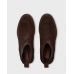 Ботинки мужские челси коричневые, однотонные, замша