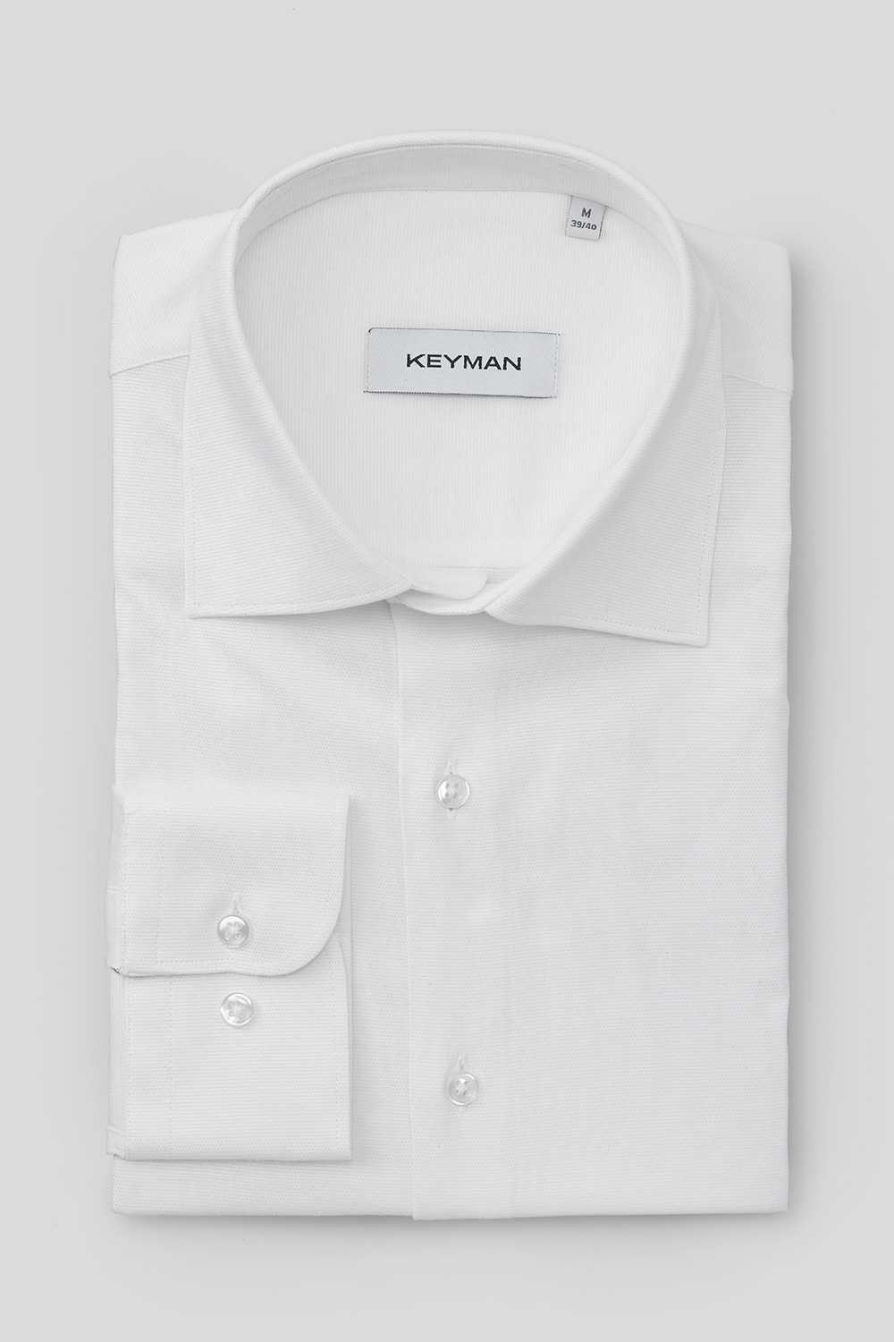 Рубашка мужская белая оксфорд