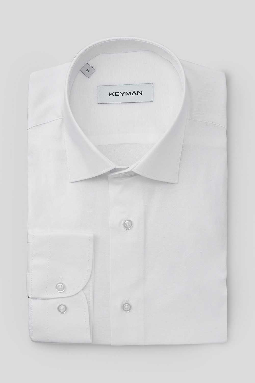 Рубашка мужская белая габардин