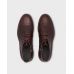 Ботинки мужские дерби броги коричневые на шнурках и замке, гладкая кожа