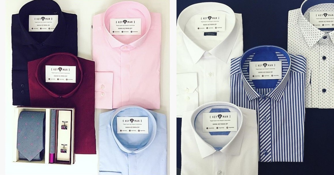 Разнообразие мужских рубашек Keyman